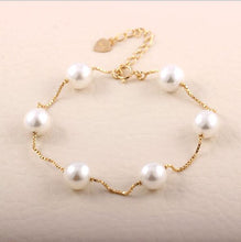 925 sterling Golden Pearl Grace Bracelet