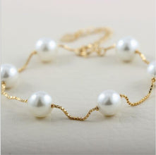 925 sterling Golden Pearl Grace Bracelet