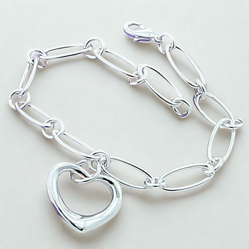 Lovera Heart Bracelet 925 Sterling Silver