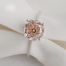 2ct Octagon Rose Blush Empress Ring
