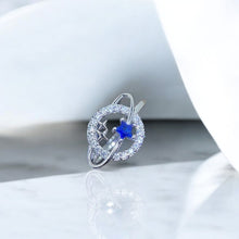 Celestara Blue Star Zircon Ring