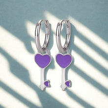 Royal Améthyste – Sterling Silver Pendant Earrings