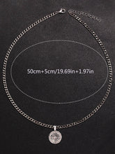 Men's Silver CompassStar Chain