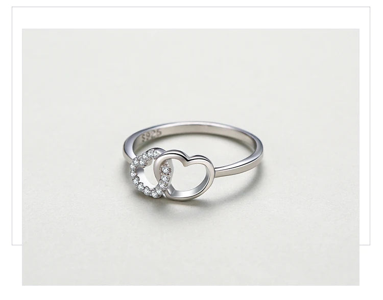 Venus Bond – Heart to Heart Silver Ring