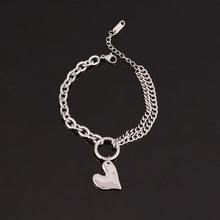 Stainless Steel Golden Heart Layer Bracelet