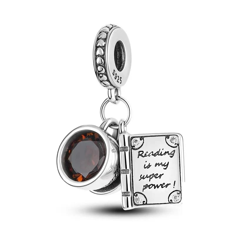 LatteLove Charm -Hot Coffee Cup Charm Original 925 Sterling Silver