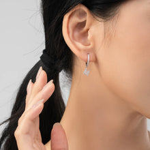 Trendy Letters A-Z 1PC Hoop Earrings 925 Sterling Silver