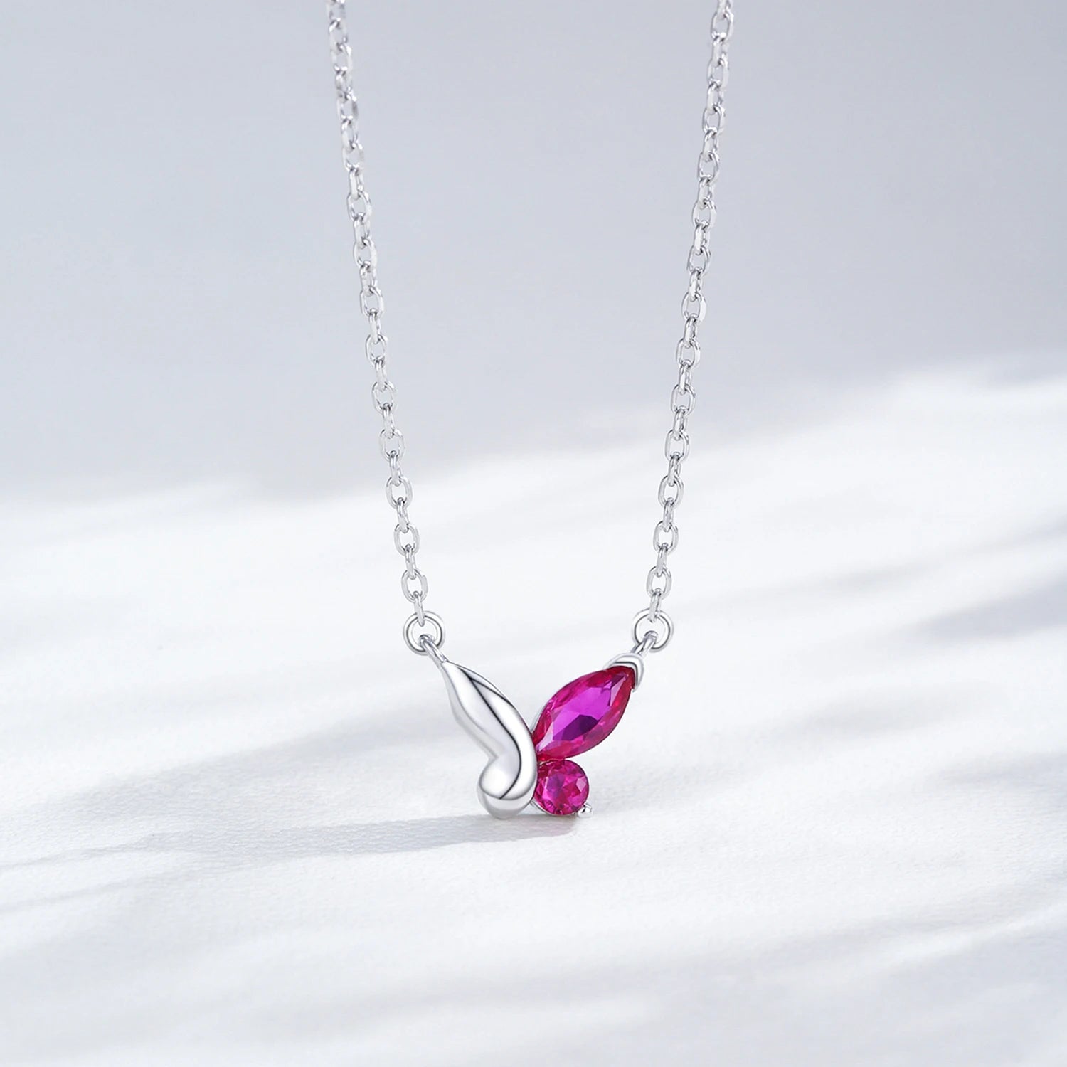 Ailmay Enchanted Pink Butterfly Jewelry Set