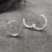 Vintage 925 Sterling Silver Hoop Earrings