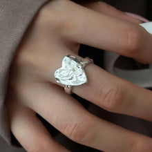 HeartEdge  925 Sterling Silver resizable Ring Irregular Geometric