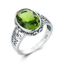 AquaHeritage Ring - Classic Vintage Silver 925 Aquamarine Ring Woman Stone