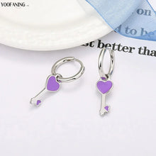 Royal Améthyste – Sterling Silver Pendant Earrings