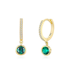 Aurora Hoops – Multicolour Crystal Circle Earrings