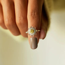 Golden Datura Sunflower Ring
