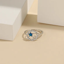 Celestara Blue Star Zircon Ring