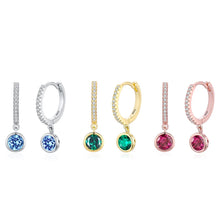 Aurora Hoops – Multicolour Crystal Circle Earrings