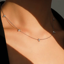 Crystal Embrace – Zircon  Chain Necklace