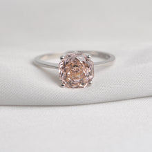 2ct Octagon Rose Blush Empress Ring