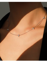 Crystal Embrace – Zircon  Chain Necklace