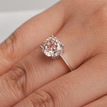 2ct Octagon Rose Blush Empress Ring