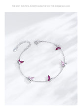 Ailmay Enchanted Pink Butterfly Jewelry Set