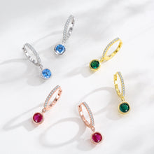 Aurora Hoops – Multicolour Crystal Circle Earrings