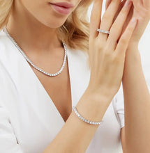 ZirLux Tennis Bracelet -925 silver plated 18K gold Zircon tennis bracelet